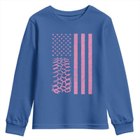 Off Road Car Wheel Vintage Pink American Flag Youth Sweatshirt - Wonder Print Shop
