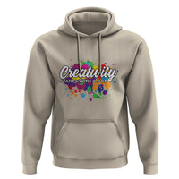 Happy Dot Day Hoodie Creativity Starts With A Dot Colorful Dots Watercolor - Wonder Print Shop