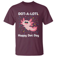 Happy Dot Day T Shirt Dot A Lotl Cute Axolotl Colorful Dot - Wonder Print Shop