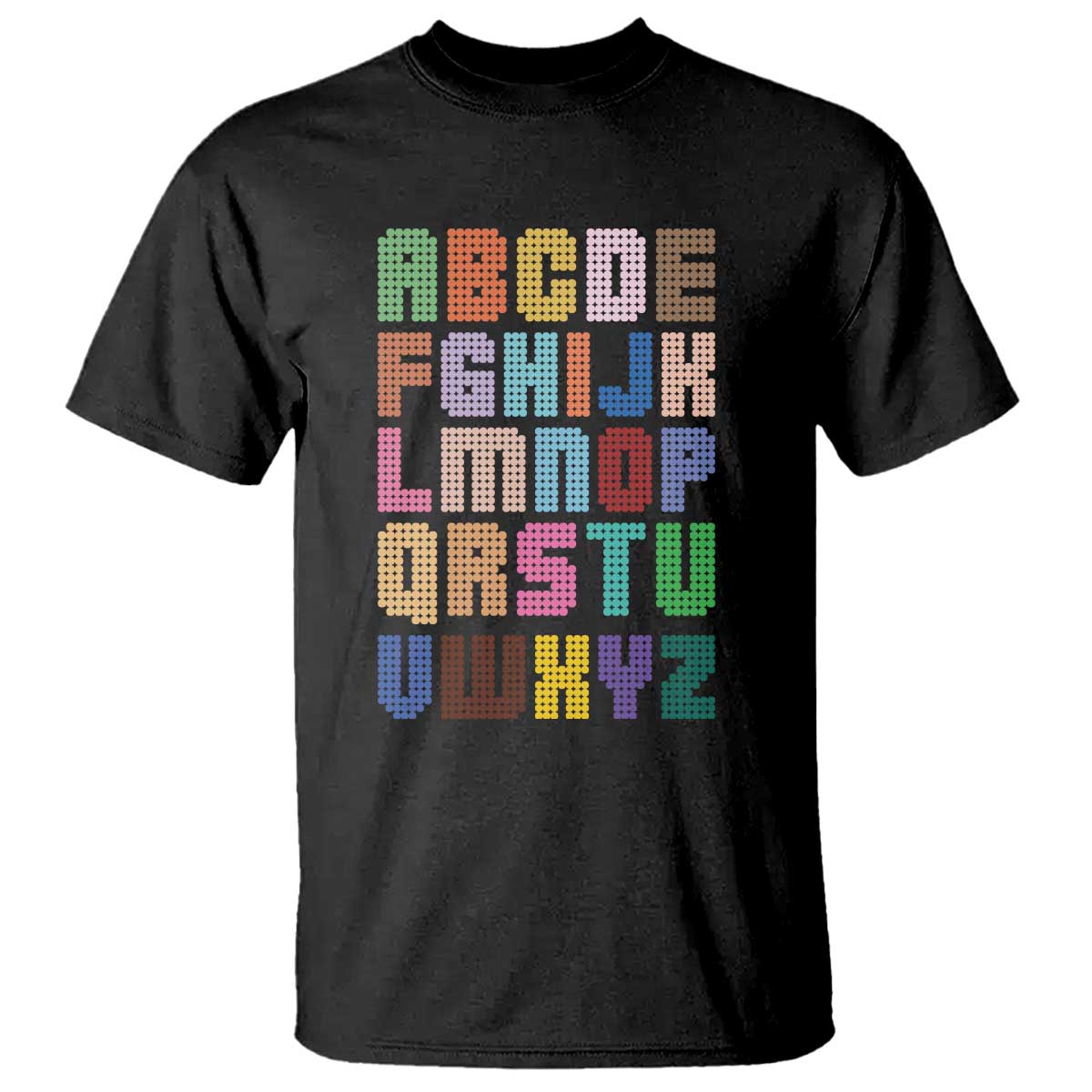 Funny Dot Day T Shirt Alphabet Kindergarten Teacher Student Colorful Polka Dot - Wonder Print Shop