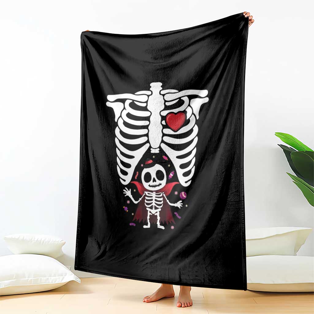 Pregnancy Announcement Throw Blanket Halloween Vampire Skeleton Monster Baby Pregnant Candy - Wonder Print Shop