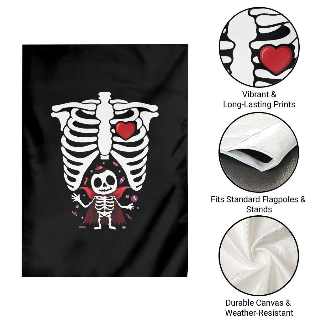 Pregnancy Announcement Garden Flag Halloween Vampire Skeleton Monster Baby Pregnant Candy - Wonder Print Shop