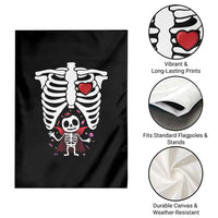 Pregnancy Announcement Garden Flag Halloween Vampire Skeleton Monster Baby Pregnant Candy - Wonder Print Shop