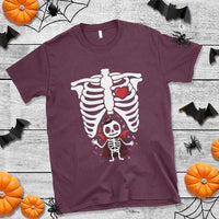 Pregnancy Announcement T Shirt Halloween Vampire Skeleton Monster Baby Pregnant Candy - Wonder Print Shop