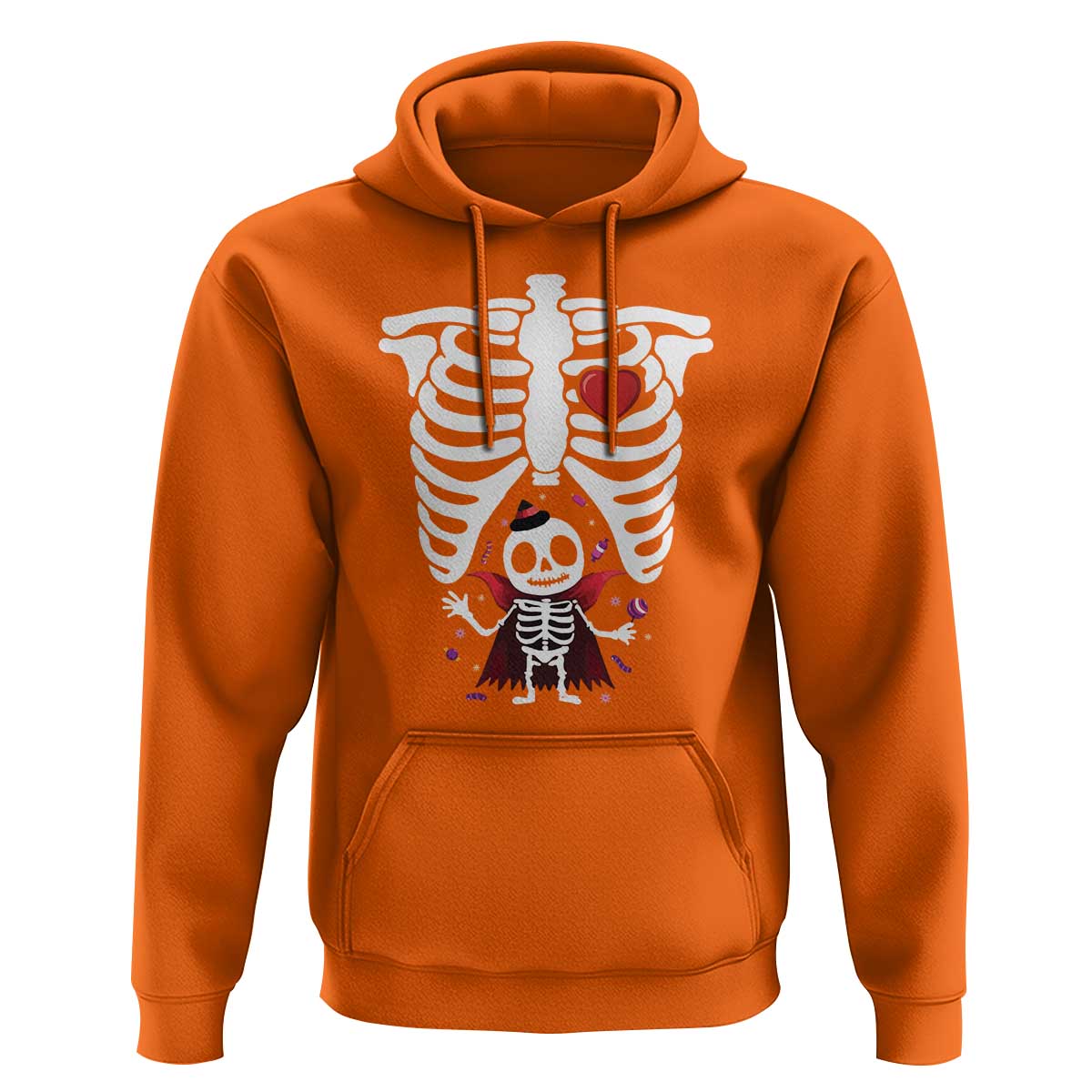 Pregnancy Announcement Hoodie Halloween Vampire Skeleton Monster Baby Pregnant Candy