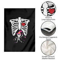 Pregnancy Announcement Garden Flag Halloween Witch Skeleton Monster Baby Pregnant Candy - Wonder Print Shop