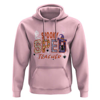 Spooky SPED Teacher Hoodie Special Education Teacher Halloween Witch Hat Cat Ghost - Wonder Print Shop