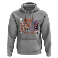Spooky SPED Teacher Hoodie Special Education Teacher Halloween Witch Hat Cat Ghost - Wonder Print Shop