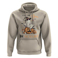 I Put The Boo In Boujee Hoodie Halloween Cute Lady Ghost Is Drinking Wine Pumpkin - Wonder Print Shop