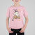 I Put The Boo In Boujee T Shirt For Kid Halloween Cute Lady Ghost Is Drinking Wine Pumpkin - Wonder Print Shop