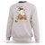 I Put The Boo In Boujee Sweatshirt Halloween Cute Lady Ghost Is Drinking Wine Pumpkin - Wonder Print Shop
