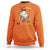 I Put The Boo In Boujee Sweatshirt Halloween Cute Lady Ghost Is Drinking Wine Pumpkin - Wonder Print Shop