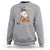 I Put The Boo In Boujee Sweatshirt Halloween Cute Lady Ghost Is Drinking Wine Pumpkin - Wonder Print Shop