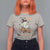 I Put The Boo In Boujee T Shirt For Women Halloween Cute Lady Ghost Is Drinking Wine Pumpkin - Wonder Print Shop