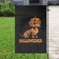 Funny Halloween Dachshund Garden Flag Halloweener Pumpkin Wiener Dog - Wonder Print Shop