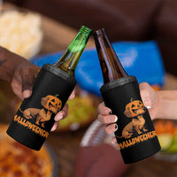 Funny Halloween Dachshund 4 in 1 Can Cooler Tumbler Halloweener Pumpkin Wiener Dog - Wonder Print Shop