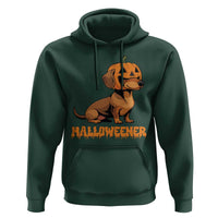 Funny Halloween Dachshund Hoodie Halloweener Pumpkin Wiener Dog - Wonder Print Shop