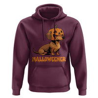 Funny Halloween Dachshund Hoodie Halloweener Pumpkin Wiener Dog - Wonder Print Shop