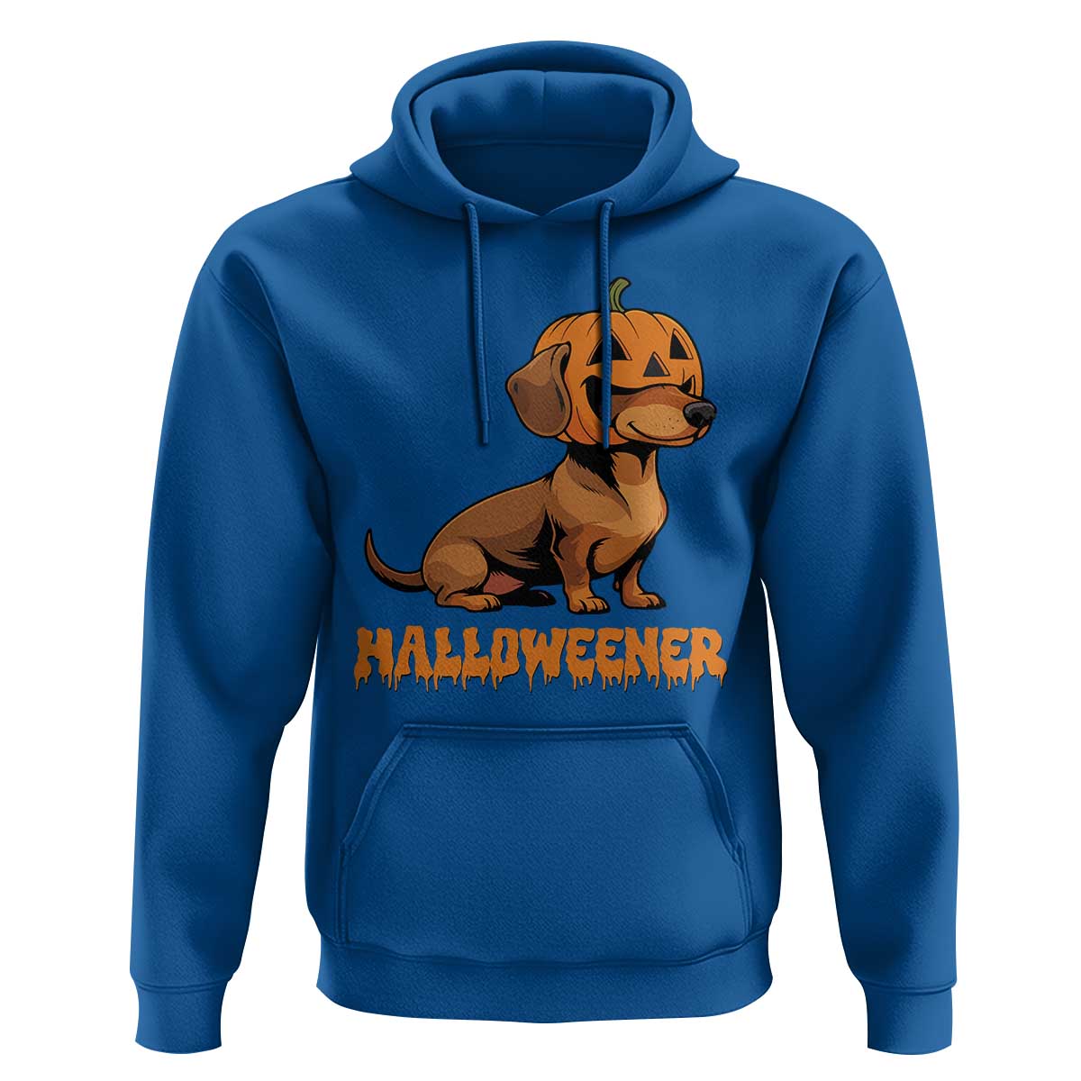 Funny Halloween Dachshund Hoodie Halloweener Pumpkin Wiener Dog - Wonder Print Shop