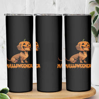 Funny Halloween Dachshund Skinny Tumbler Halloweener Pumpkin Wiener Dog - Wonder Print Shop