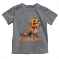 Funny Halloween Dachshund Toddler T Shirt Halloweener Pumpkin Wiener Dog - Wonder Print Shop