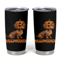 Funny Halloween Dachshund Tumbler Cup Halloweener Pumpkin Wiener Dog - Wonder Print Shop