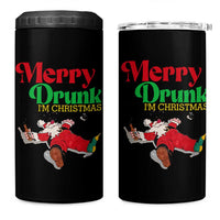 Funny Christmas Beers 4 in 1 Can Cooler Tumbler Merry Drunk I'm Christmas Santa - Wonder Print Shop