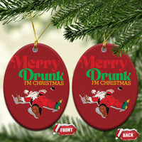Funny Xmas Beers Christmas Ornament Merry Drunk I'm Christmas Santa - Wonder Print Shop