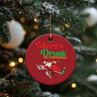 Funny Xmas Beers Christmas Ornament Merry Drunk I'm Christmas Santa - Wonder Print Shop