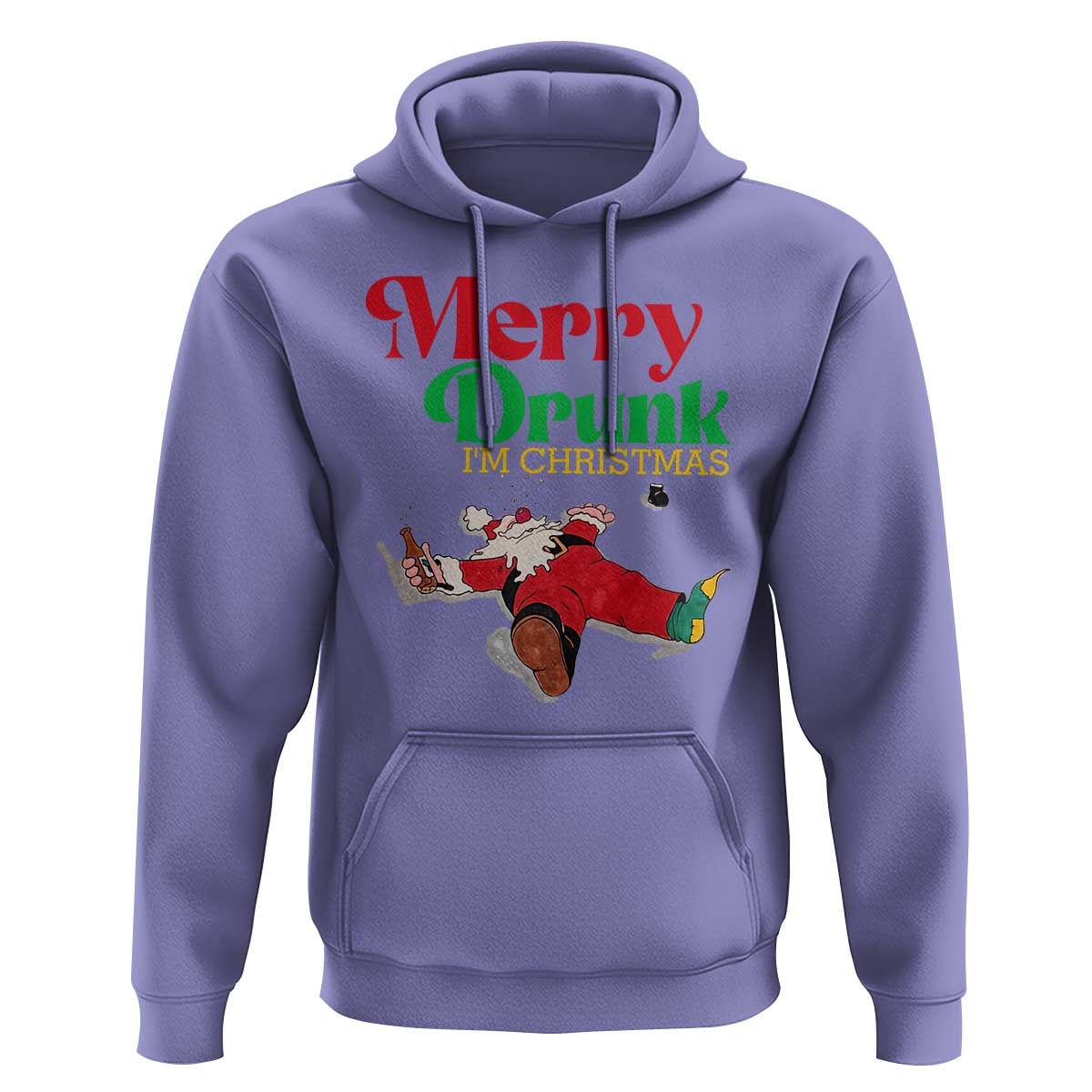 Funny Christmas Beers Hoodie Merry Drunk I'm Christmas Santa