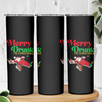 Funny Christmas Beers Skinny Tumbler Merry Drunk I'm Christmas Santa - Wonder Print Shop
