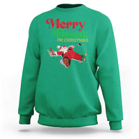 Funny Christmas Beers Sweatshirt Merry Drunk I'm Christmas Santa - Wonder Print Shop