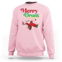 Funny Christmas Beers Sweatshirt Merry Drunk I'm Christmas Santa - Wonder Print Shop