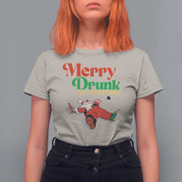 Funny Christmas Beers T Shirt For Women Merry Drunk I'm Christmas Santa - Wonder Print Shop