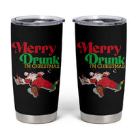 Funny Christmas Beers Tumbler Cup Merry Drunk I'm Christmas Santa - Wonder Print Shop