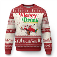 Funny Xmas Beers Ugly Christmas Sweater Merry Drunk I'm Christmas Santa - Wonder Print Shop