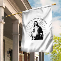 Funny Cheers To The Birthday Boy Garden Flag Christmas Christian Faith - Wonder Print Shop