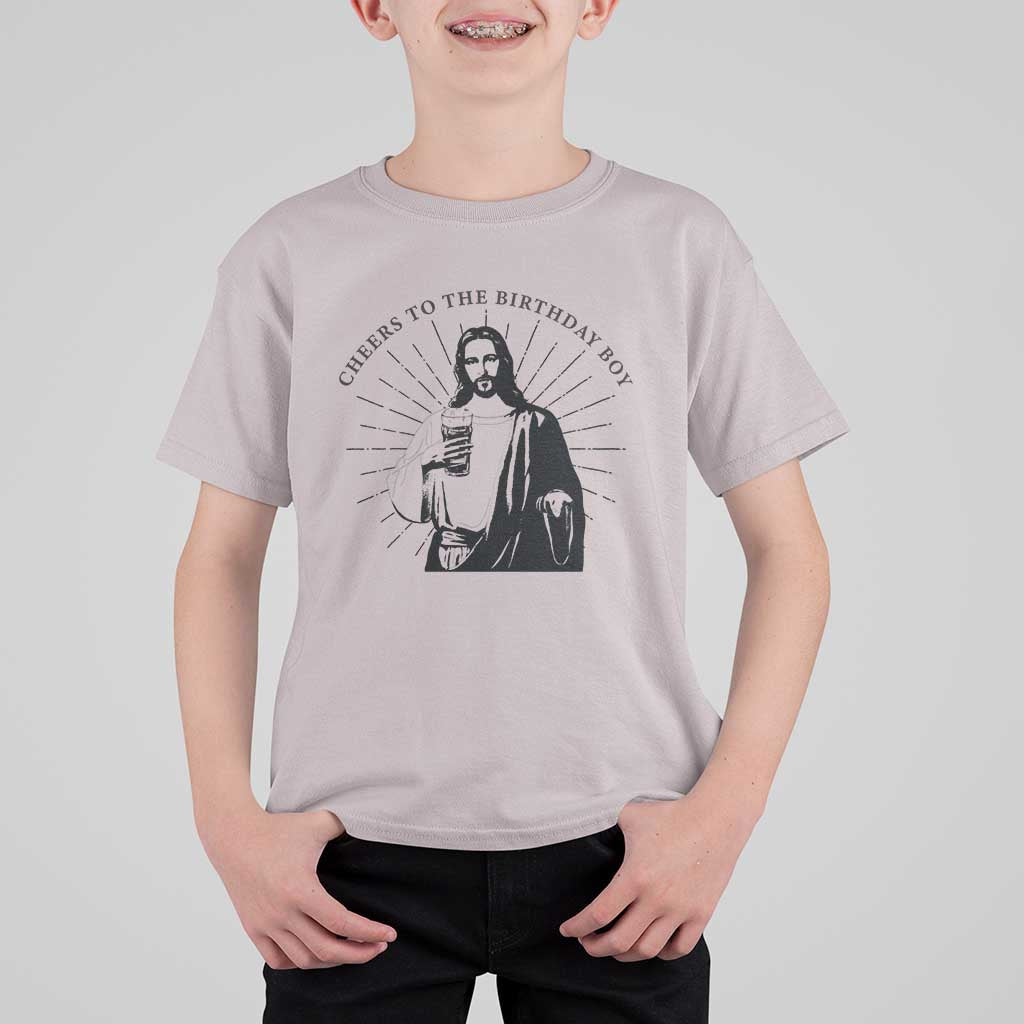 Funny Cheers To The Birthday Boy T Shirt For Kid Christmas Christian Faith - Wonder Print Shop