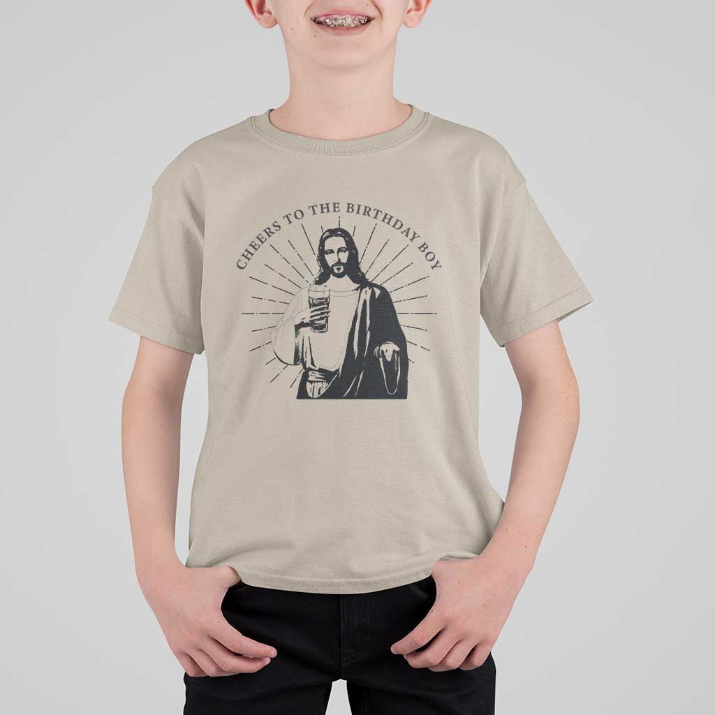 Funny Cheers To The Birthday Boy T Shirt For Kid Christmas Christian Faith - Wonder Print Shop