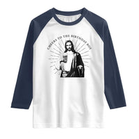 Funny Cheers To The Birthday Boy Raglan Shirt Christmas Christian Faith - Wonder Print Shop