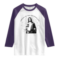 Funny Cheers To The Birthday Boy Raglan Shirt Christmas Christian Faith - Wonder Print Shop