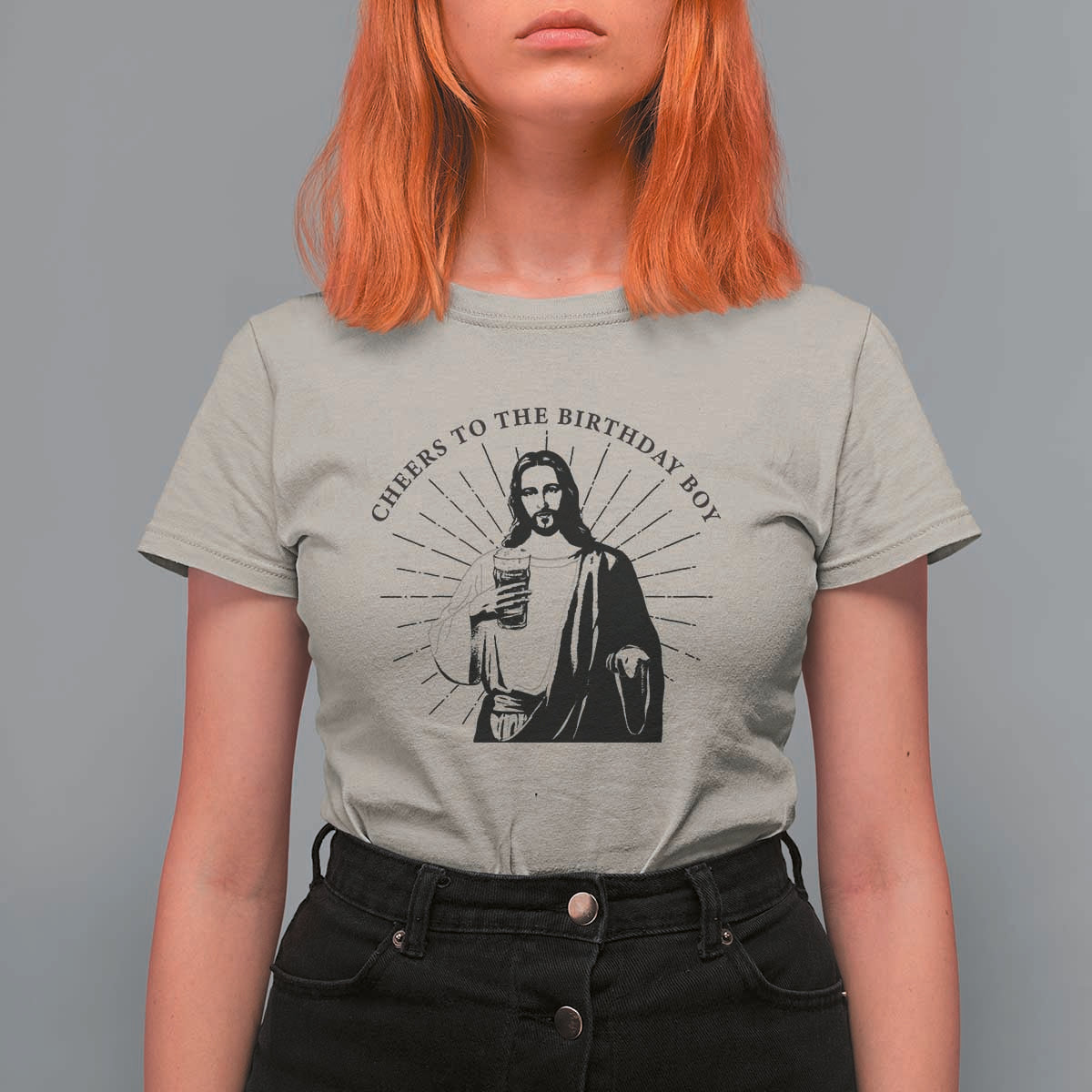 Funny Cheers To The Birthday Boy T Shirt For Women Christmas Christian Faith - Wonder Print Shop