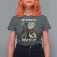 Justice For Peanut The Squirrel 2024 Moon T Shirt For Women - Wonder Print Shop