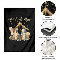 Funny Christmas Bowling Garden Flag Oh Bowly Night Nativity Scene Bowling Pins - Wonder Print Shop