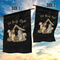 Funny Christmas Bowling Garden Flag Oh Bowly Night Nativity Scene Bowling Pins - Wonder Print Shop