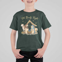 Funny Christmas Bowling T Shirt For Kid Oh Bowly Night Nativity Scene Bowling Pins - Wonder Print Shop