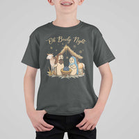 Funny Christmas Bowling T Shirt For Kid Oh Bowly Night Nativity Scene Bowling Pins - Wonder Print Shop