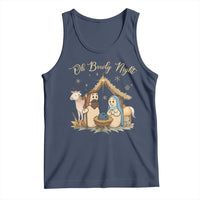 Funny Christmas Bowling Tank Top Oh Bowly Night Nativity Scene Bowling Pins - Wonder Print Shop