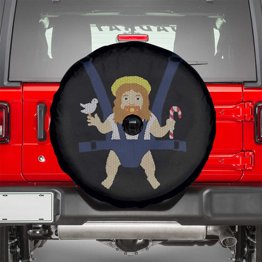 Funny Christmas Baby Jesus Spare Tire Cover Xmas Christian Little Boy - Wonder Print Shop
