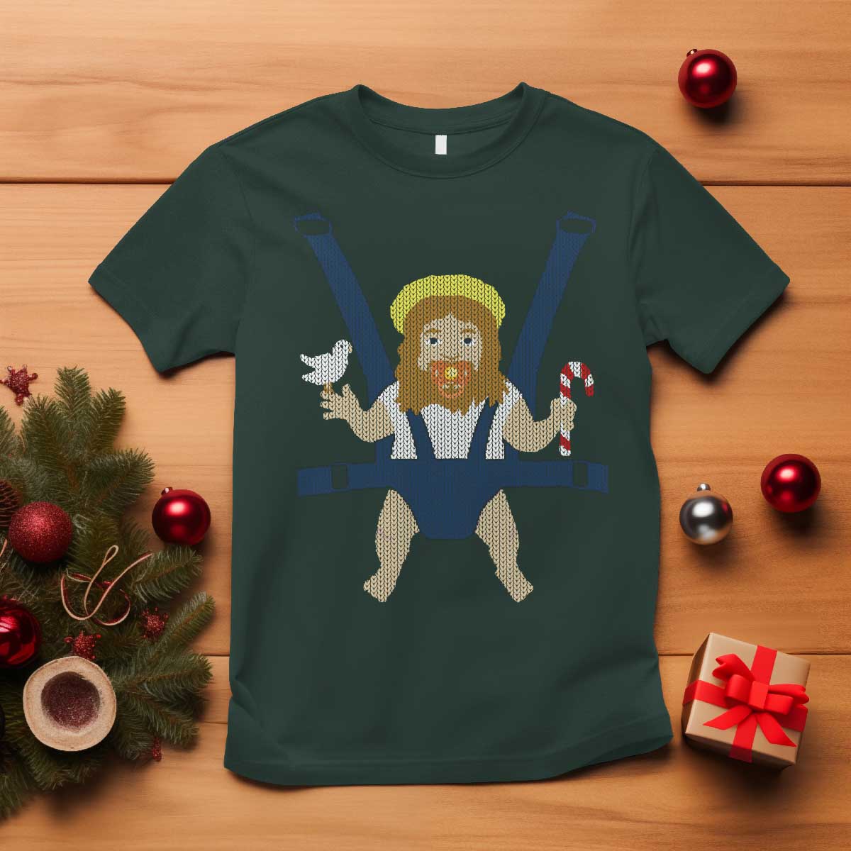 Funny Christmas Baby Jesus T Shirt Xmas Christian Little Boy - Wonder Print Shop